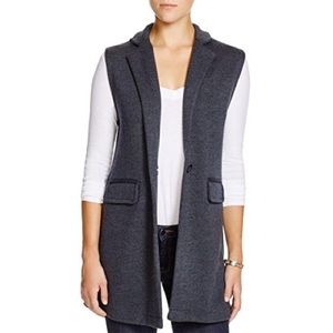 525 AMERICA Merino Wool Minimal One Button Vest Jacket